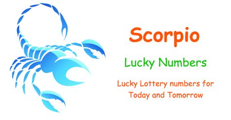 scorpio lucky numbers for today and tomorrow|Scorpio Lucky Lottery Numbers for Today and Tomorrow.